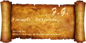 Faragó Grizelda névjegykártya